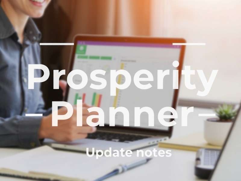 Prosperity Planner Update Notes